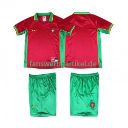 Retro 1998 Trikot Portugal Kinder Heimausrüstung Kurzarm
