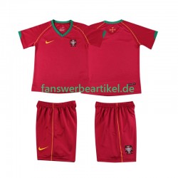 Retro Trikot Portugal Kinder Heimausrüstung 2006 Kurzarm