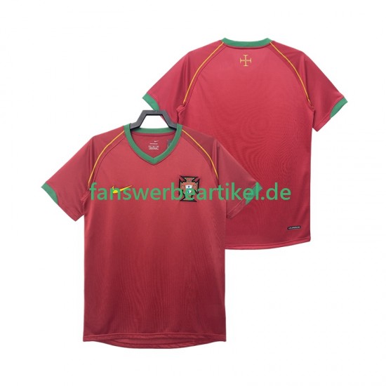 Retro Trikot Portugal Herren Heimausrüstung 2006 Kurzarm