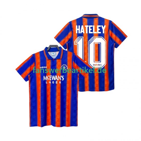 HATELEY 10 Retro 1993 Trikot Rangers Herren Auswärtsausrüstung 1994 Kurzarm