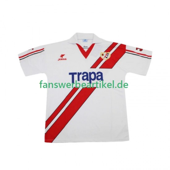 Retro 19971998 Trikot Rayo Vallecano Herren Heimausrüstung Kurzarm
