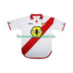 Retro 2000 2001 Trikot Rayo Vallecano Herren Heimausrüstung Kurzarm