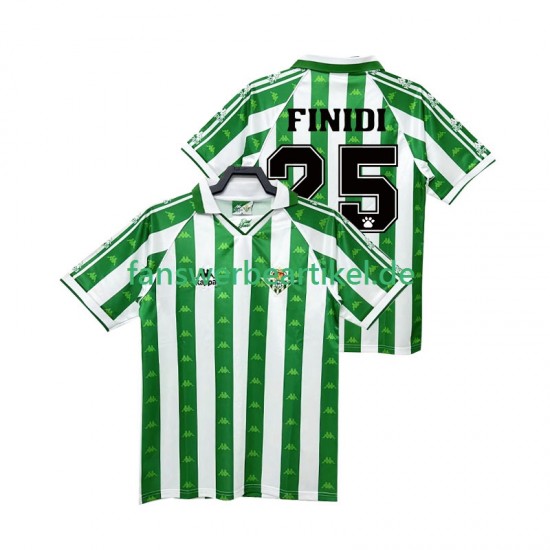 FINIDI 25 Retro 1996 1997 Trikot Real Betis Herren Heimausrüstung Kurzarm
