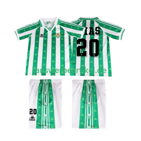 Tomas Olias 20 Retro 1996 1997 Trikot Real Betis Kinder Heimausrüstung Kurzarm