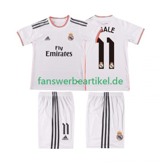 BALE 11 Retro 2013 2014 Trikot Real Madrid Kinder Heimausrüstung Kurzarm