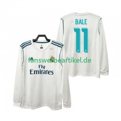 BALE 11 Retro 2017 2018 Trikot Real Madrid Herren Heimausrüstung Langarm