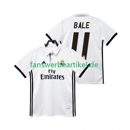 BALE 11 Retro 2017 2018 Trikot Real Madrid Herren Heimausrüstung Kurzarm