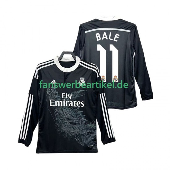 BALE 11 Retro 2014 2015 Trikot Real Madrid Herren Ausweich ausrüstung Langarm