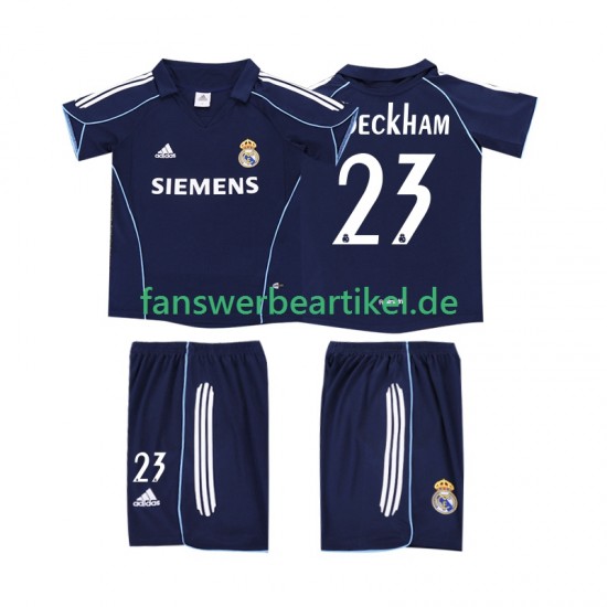 BECKHAM 23 Retro 2005 Trikot Real Madrid Kinder Auswärtsausrüstung 2006 Kurzarm