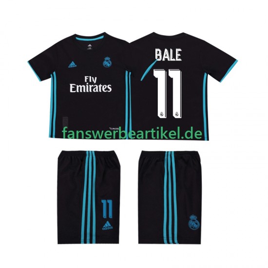 Bale 11 Retro 2017 2018 Trikot Real Madrid Kinder Auswärtsausrüstung Kurzarm