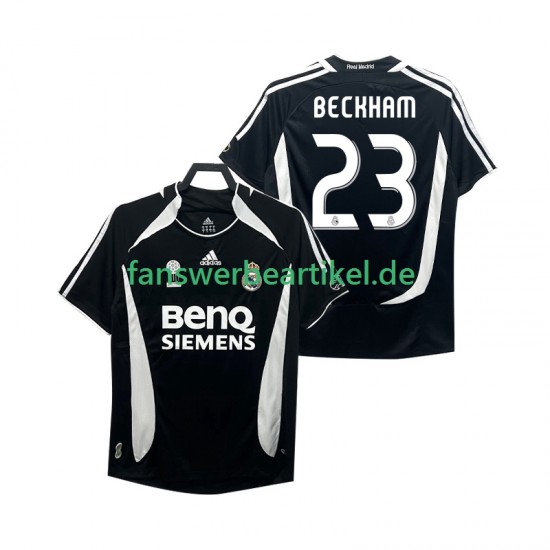 Beckham 23 Retro 2007 Trikot Real Madrid Herren Ausweich ausrüstung 2006 Kurzarm