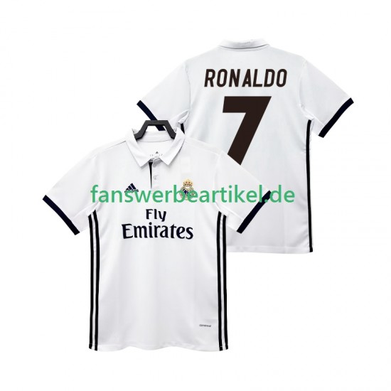 CRISTIANO RONALDO 7 Retro 2017 2018 Trikot Real Madrid Herren Heimausrüstung Kurzarm