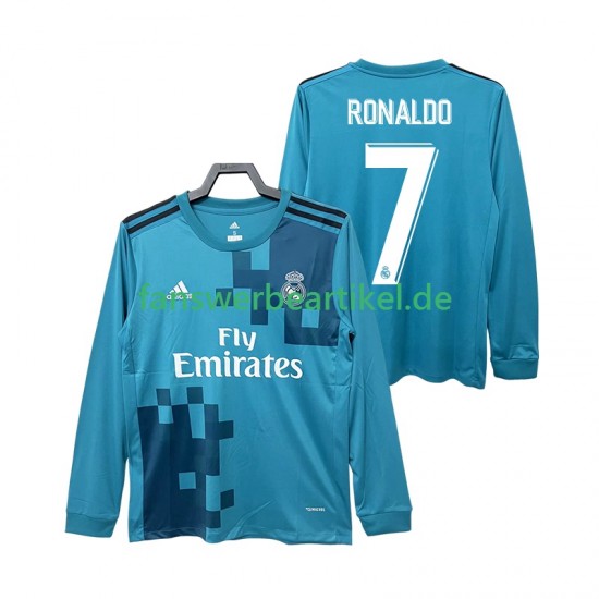 CRISTIANO RONALDO 7 Retro 2017 2018 Trikot Real Madrid Herren Ausweich ausrüstung Langarm