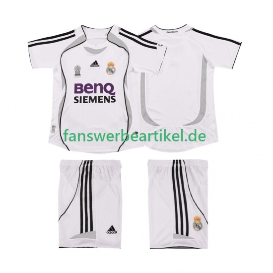 Retro 2007 Trikot Real Madrid Kinder Heimausrüstung 2006 Kurzarm