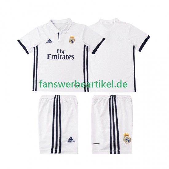 Retro 2016 2017 Trikot Real Madrid Kinder Heimausrüstung Kurzarm
