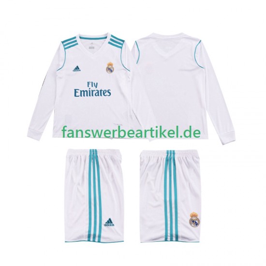 Retro 2017 2018 Trikot Real Madrid Kinder Heimausrüstung Langarm