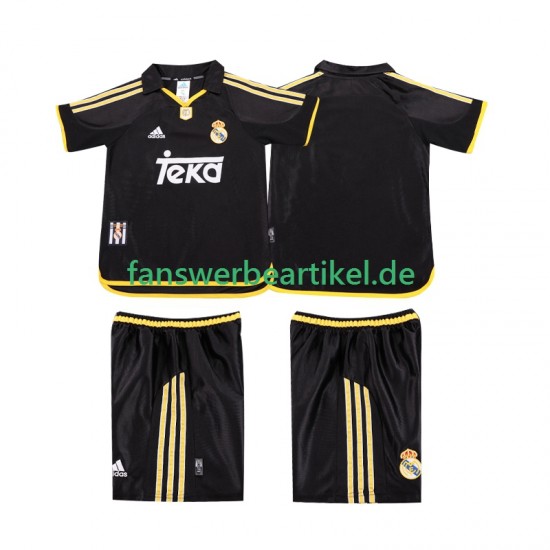 Retro 2001 Trikot Real Madrid Kinder Auswärtsausrüstung 1999 Kurzarm