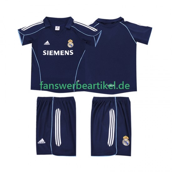 Retro 2005 Trikot Real Madrid Kinder Auswärtsausrüstung 2006 Kurzarm