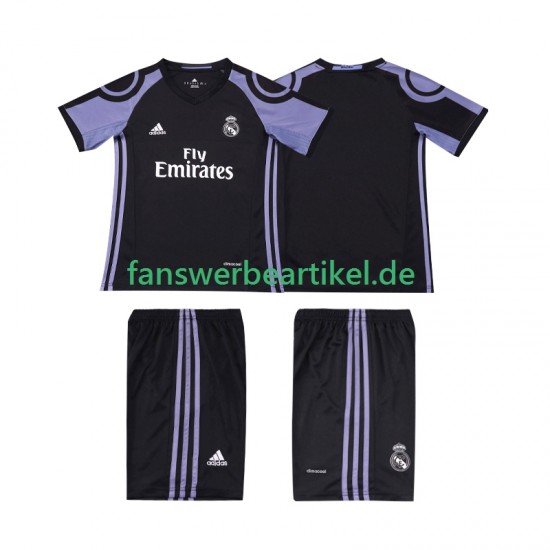Retro 2016 2017 Trikot Real Madrid Kinder Ausweich ausrüstung Kurzarm