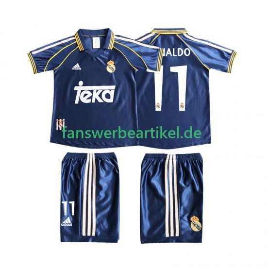 Cristiano Ronaldo 11 Retro 1998 Trikot Real Madrid Kinder Ausweich ausrüstung 1999 Kurzarm
