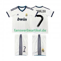 Cristiano Ronaldo 7 Retro 2012 2013 Trikot Real Madrid Kinder Heimausrüstung Kurzarm