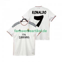 Cristiano Ronaldo 7 Retro 2013 2014 Trikot Real Madrid Herren Heimausrüstung Kurzarm