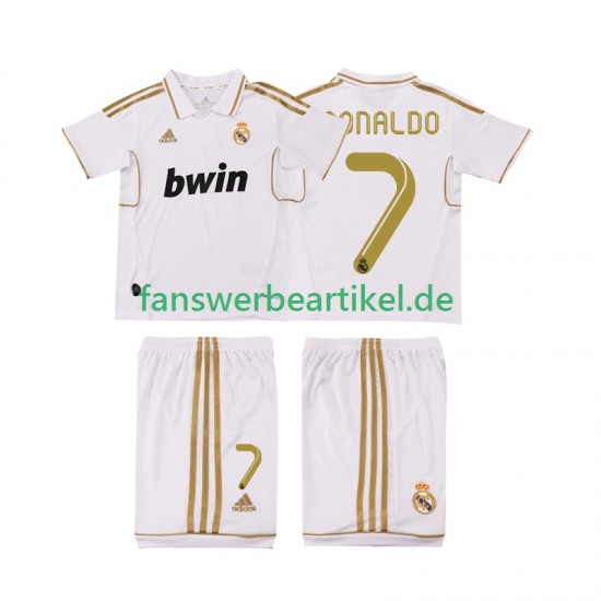 Cristiano Ronaldo 7 Retro 2012 Trikot Real Madrid Kinder Heimausrüstung 2011 Kurzarm