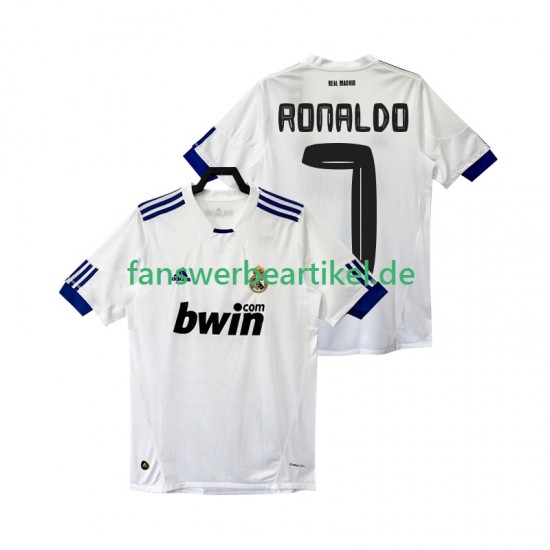 Cristiano Ronaldo 7 Retro Trikot Real Madrid Herren Heimausrüstung 2011 2010 Kurzarm