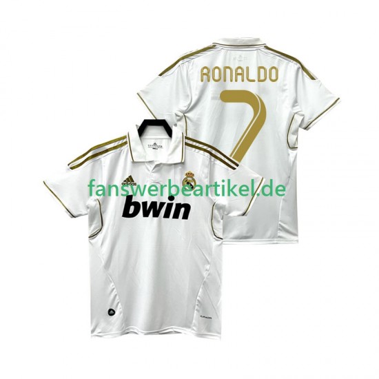 Cristiano Ronaldo 7 Retro 2012 Trikot Real Madrid Herren Heimausrüstung 2011 Kurzarm
