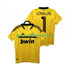 I.CASILLAS 1 Retro 2012 Torwart Trikot Real Madrid Herren Heimausrüstung 2011 Kurzarm