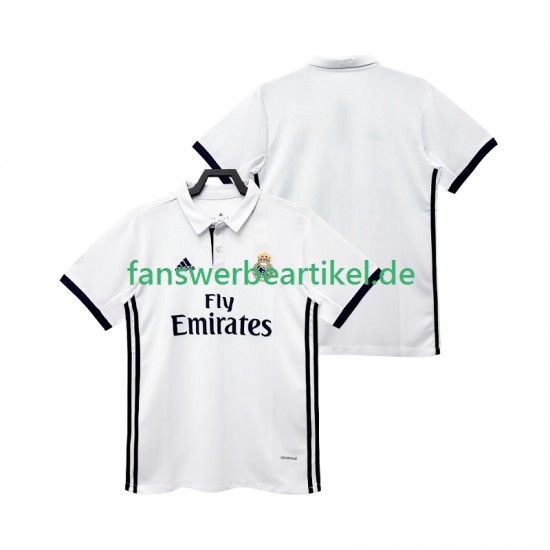 Retro 2017 2018 Trikot Real Madrid Herren Heimausrüstung Kurzarm