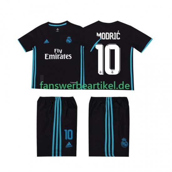 Modric 10 Retro 2017 2018 Trikot Real Madrid Kinder Auswärtsausrüstung Kurzarm