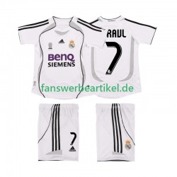 RAUL 7 Retro 2007 Trikot Real Madrid Kinder Heimausrüstung 2006 Kurzarm