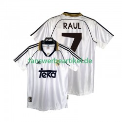RAUL 7 Retro 1998 2000 Trikot Real Madrid Herren Heimausrüstung Kurzarm