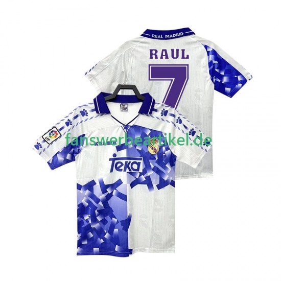 RAUL 7 Retro 1996 1997 Trikot Real Madrid Herren Ausweich ausrüstung Kurzarm