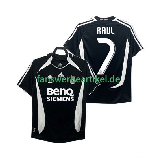 RAUL 7 Retro 2007 Trikot Real Madrid Herren Ausweich ausrüstung 2006 Kurzarm