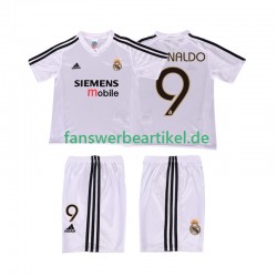 RONALDO 9 Retro 20025 Trikot Real Madrid Kinder Heimausrüstung 2004 Kurzarm