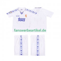 Retro 1996-1997 Trikot Real Madrid Kinder Heimausrüstung Kurzarm