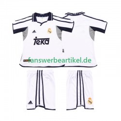 Retro 2001 2002 Trikot Real Madrid Kinder Heimausrüstung Kurzarm