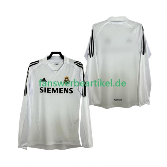 Retro 2005 Trikot Real Madrid Herren Heimausrüstung 2006 Langarm