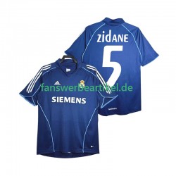 Zidane 5 Retro 2005 Trikot Real Madrid Herren Auswärtsausrüstung 2006 Kurzarm