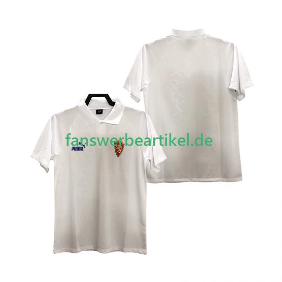 Retro 1995 Trikot Real Zaragoza Herren Heimausrüstung Kurzarm