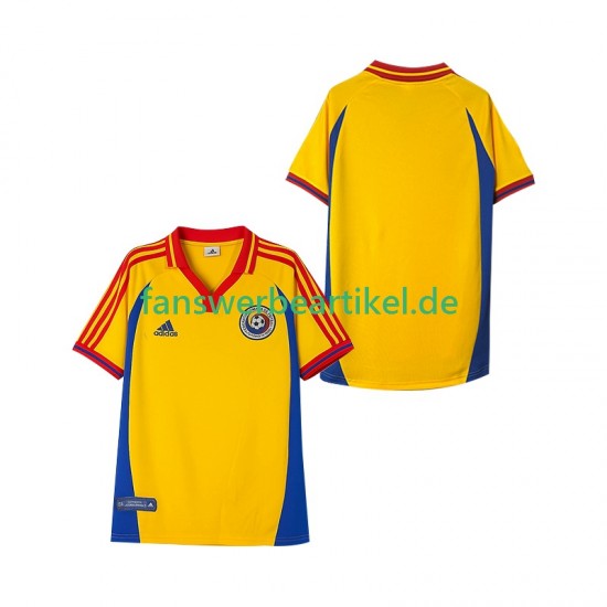Retro 2000 Trikot Rumänien Herren Heimausrüstung Kurzarm
