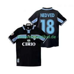 NEDVED 18 Retro 1998 Trikot Lazio Rom Herren Auswärtsausrüstung 1999 Kurzarm