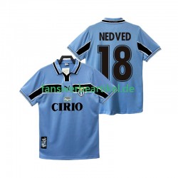 NEDVED 18 Retro 1998 Trikot Lazio Rom Herren Heimausrüstung 1999 Kurzarm