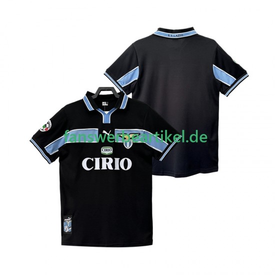 Retro 1998 Trikot Lazio Rom Herren Auswärtsausrüstung 1999 Kurzarm