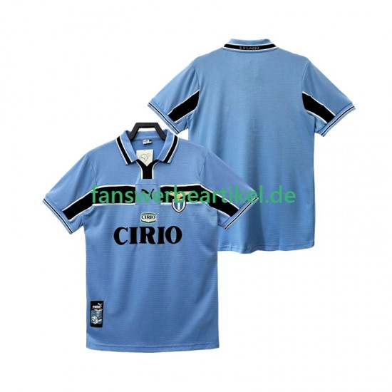 Retro 1998 Trikot Lazio Rom Herren Heimausrüstung 1999 Kurzarm