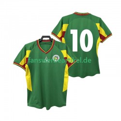 10 Retro 2002 Trikot Senegal Herren Auswärtsausrüstung Kurzarm