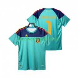Casillas 1 Retro Torwart Trikot Spanien Herren Heimausrüstung 2010 Kurzarm