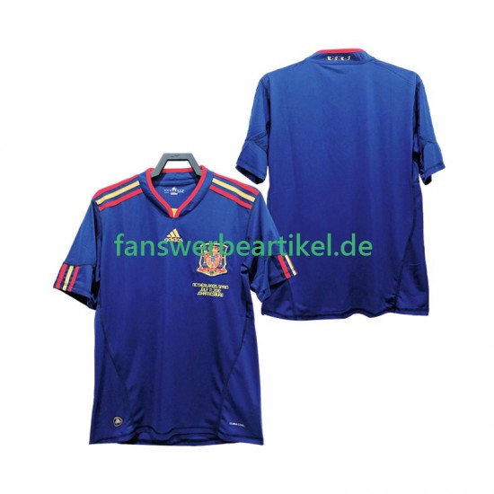 Retro Trikot Spanien Herren Auswärtsausrüstung 2010 Kurzarm